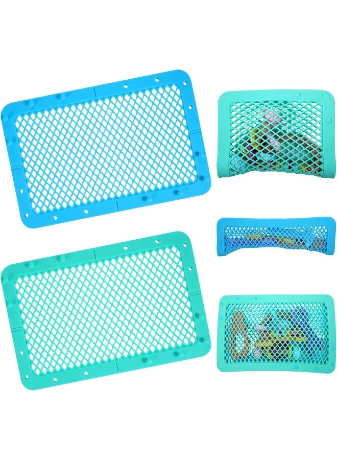 Maxcheck 2 Pcs Silicone Dishwasher Bag Large Baby Bottles Dishwasher Bag Silicone Dishwasher Bag for Small Items Bottle Nipples Breast Pump Accessories Pacifier Toy Parts (Blue, Green) - Image 1